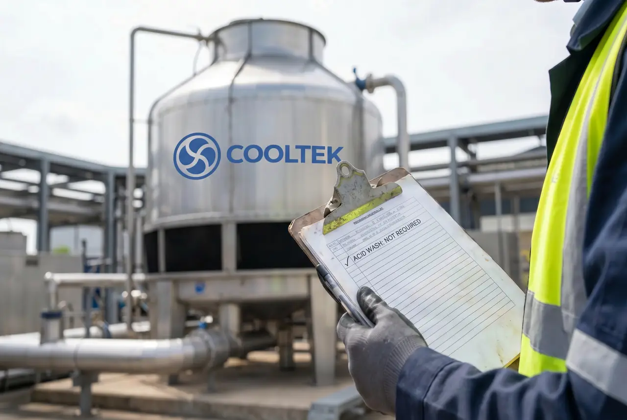 AWA closed-circuit cooling tower eliminates acid-wash downtime