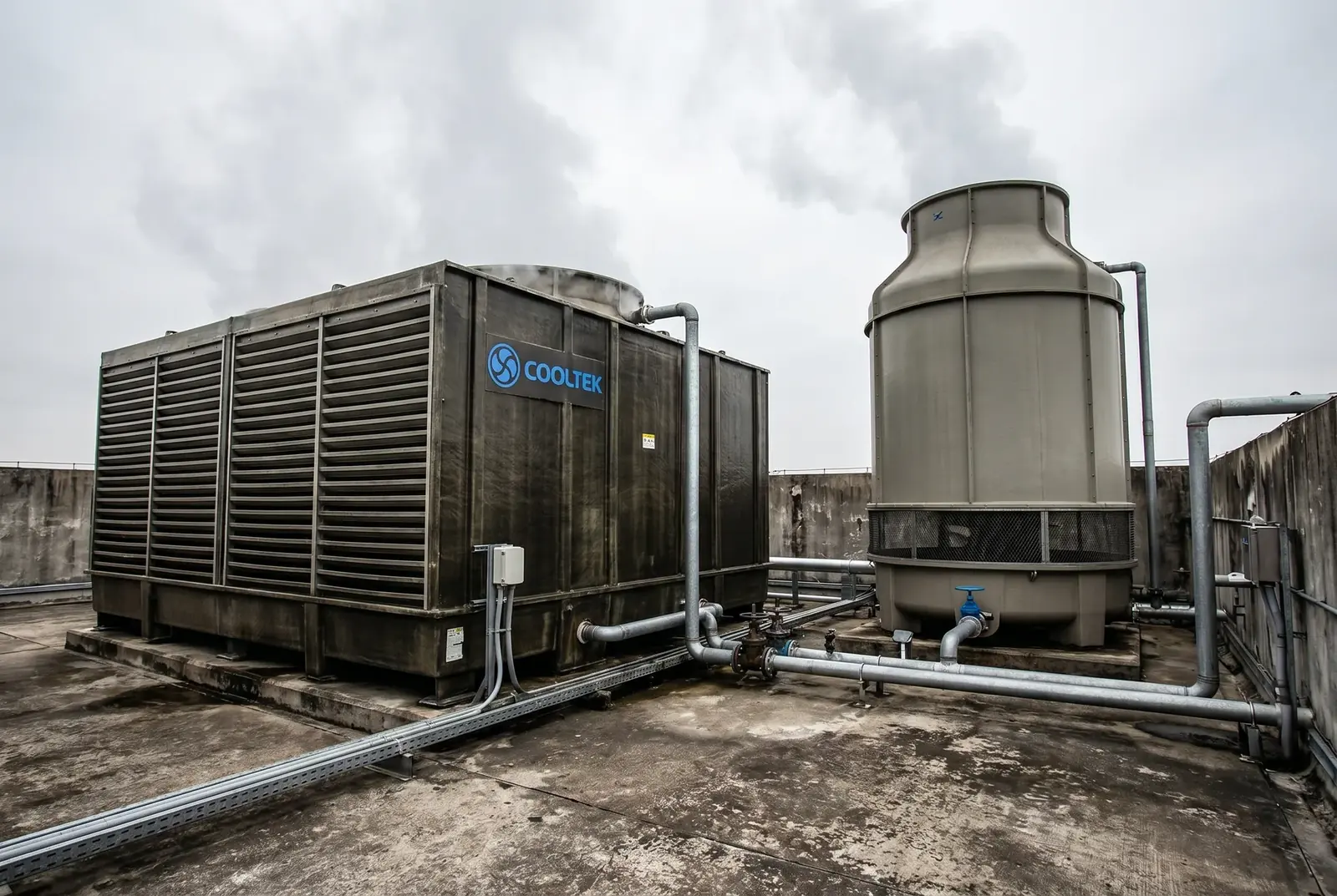 Crossflow vs counterflow cooling tower comparison four dimensions decision guide