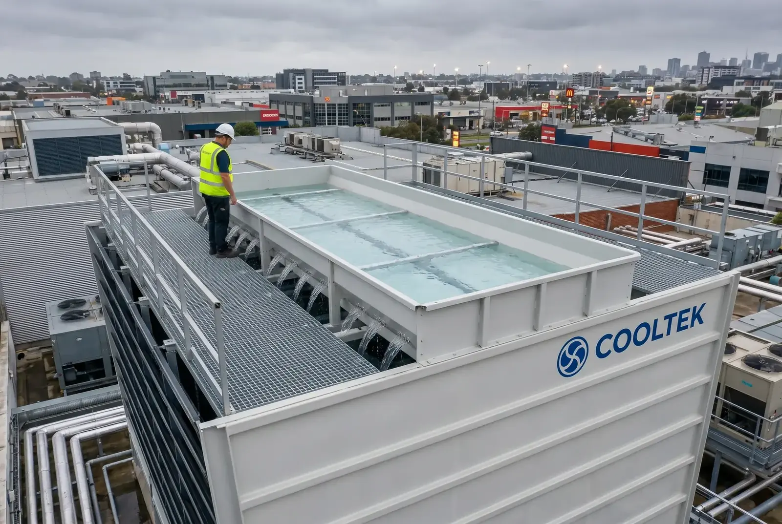 24/7 Production Line Non-Stop Cooling Tower Maintenance